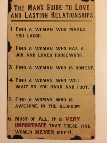 Man's guide to relationships