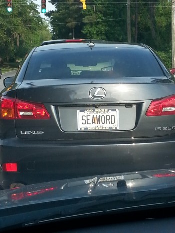 "You can't get the C word on your license plate"