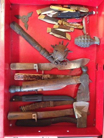 Confiscated weapons