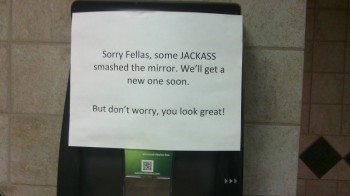 Bathroom sign