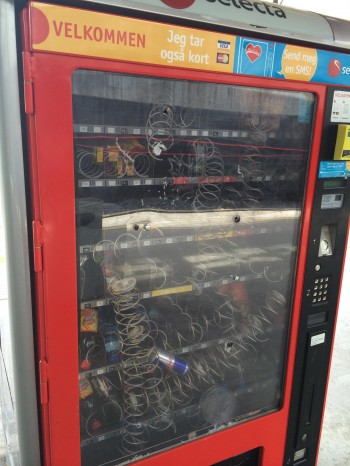 Go home vending machine, you're drunk