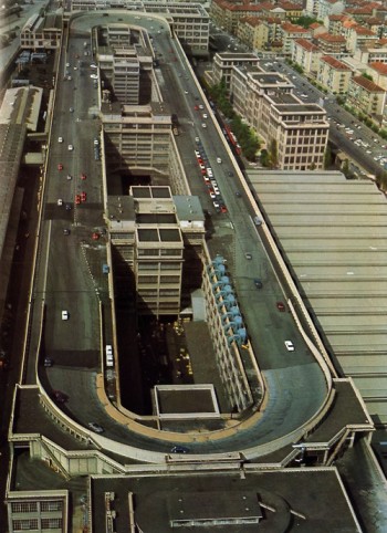 Race track on the roof at the Fiat factory