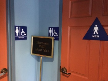 "Pooper, Party of one. We are ready to seat you now."