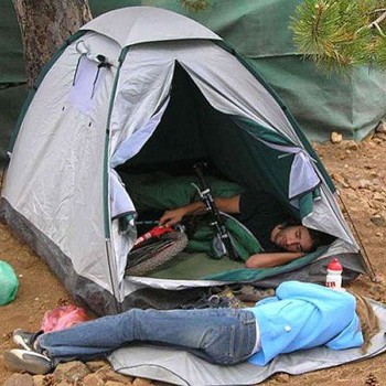 Bike In Tent