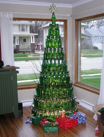 Beer Bottle Christmas Tree