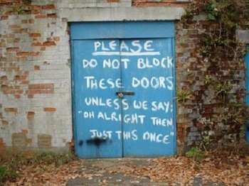 Do Not Block These Doors