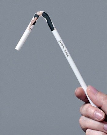 Yoga Straw Advertisement