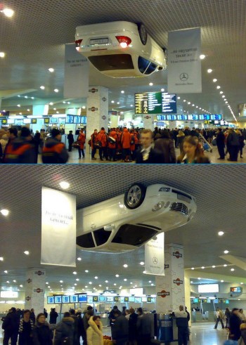 Upside Down Car