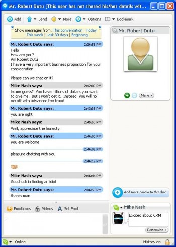Polite Scammer