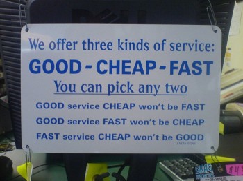Good Cheap Fast