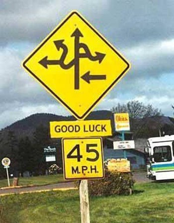 Crazy Street Sign