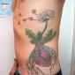 Heart Weed Tattoo