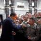 President Barack Obama With Troops