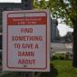 Give A Damn Sign