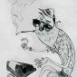 Hunter S. Thompson Drawing