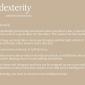 Ambrodexterity