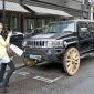 Hummer With Wooden Wheels