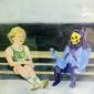 Skeletor and Larry Bird