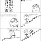 Trapped in the stairway