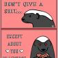 Honey Badger Valentine