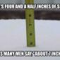 Four and a half inches
