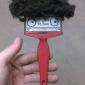 Sceptical afro man