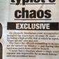 Drunken typist's chaos