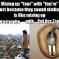 Mixing Up "Your" with You're"