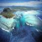 Underwater waterfall