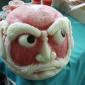 Watermelon Head Sculpture